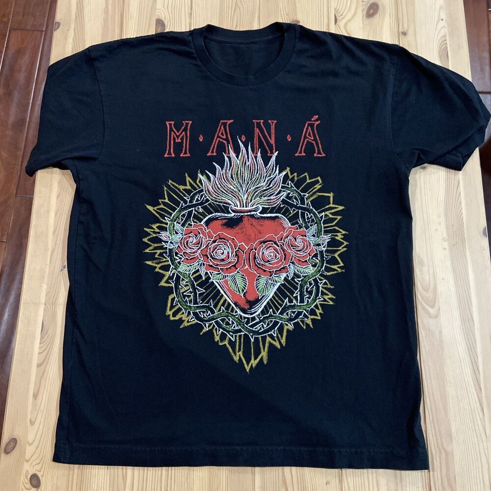 Mana Shirt Mens XL Black The Forum La Residencia Los Angeles 2022 Tour Tee